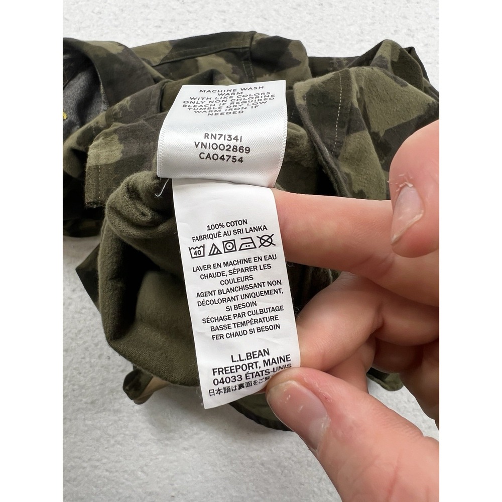 Todd Snyder x L.L. Bean Chamois Shirt - Camouflage Large - Picture 12 of 14
